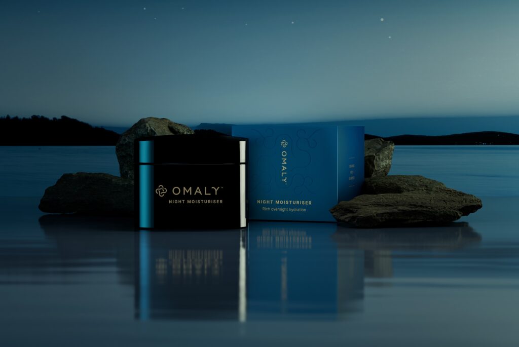 Omaly night moisturiser and box